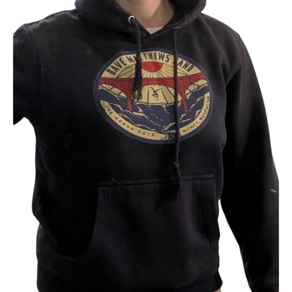 Dave Matthew Band DMB Hoodie Women Small* Black 2019 The Gorge Quincy WA Concert